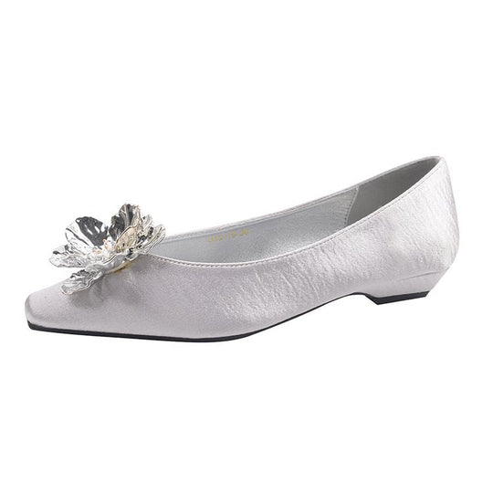 Damen elegante Ballerinas mit strahlenden Dekor-Elementen und komfortabler Innensohle EB