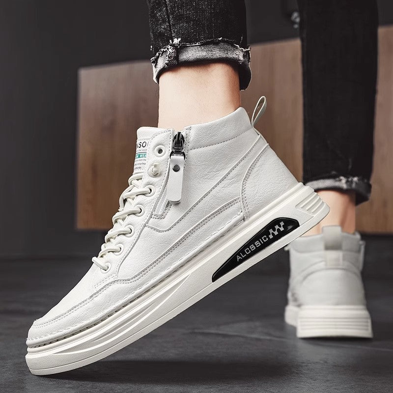 Herren modische High-Top Sneakers mit praktischer seitlicher Reißverschlussöffnung und Hochleistungssohle EB