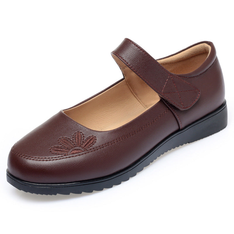 Damen elegante Mary Jane Schuhe mit modischem Riemen und bequemem Blockabsatz EB