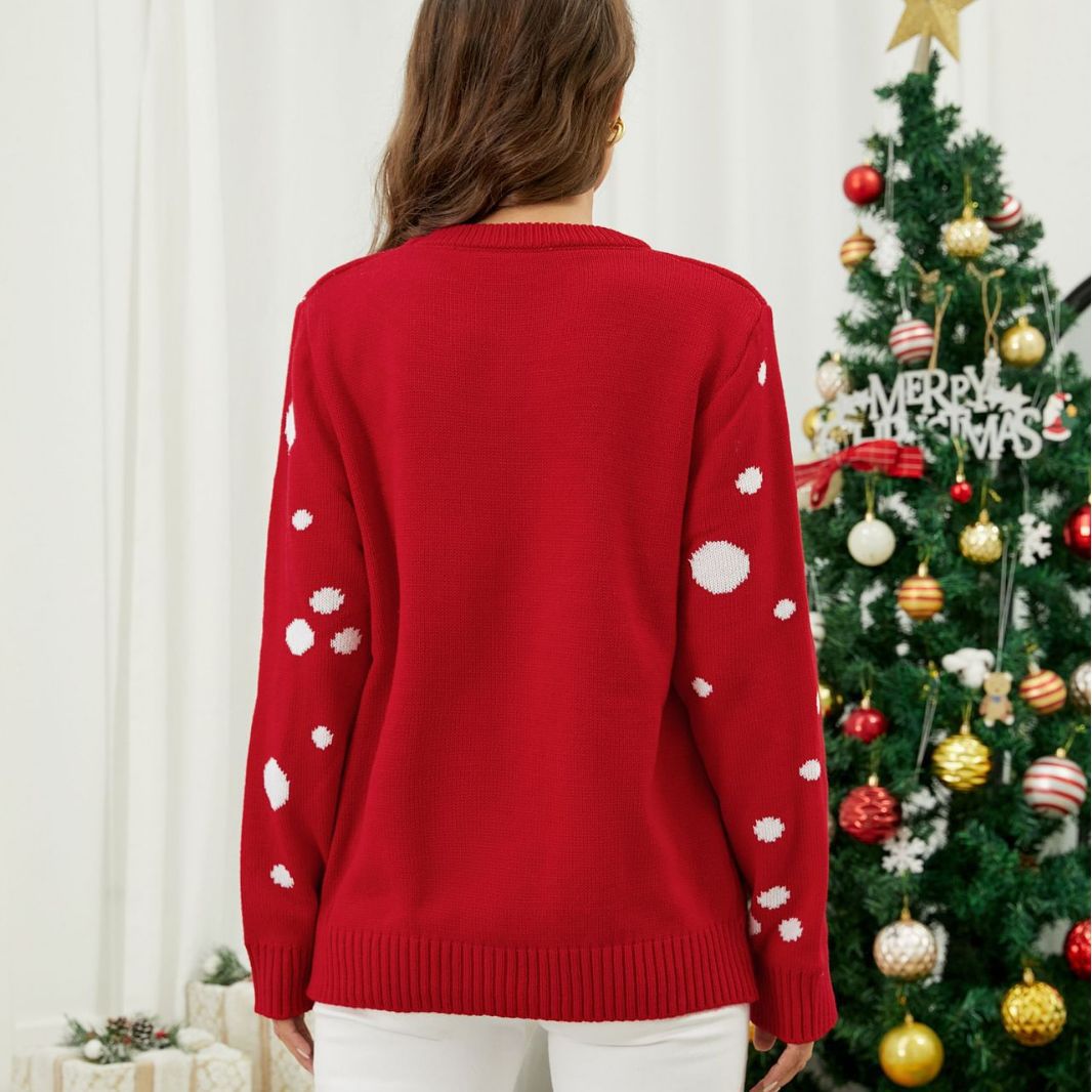 Damen Pullover mit festlichem Reindeer-Design EB