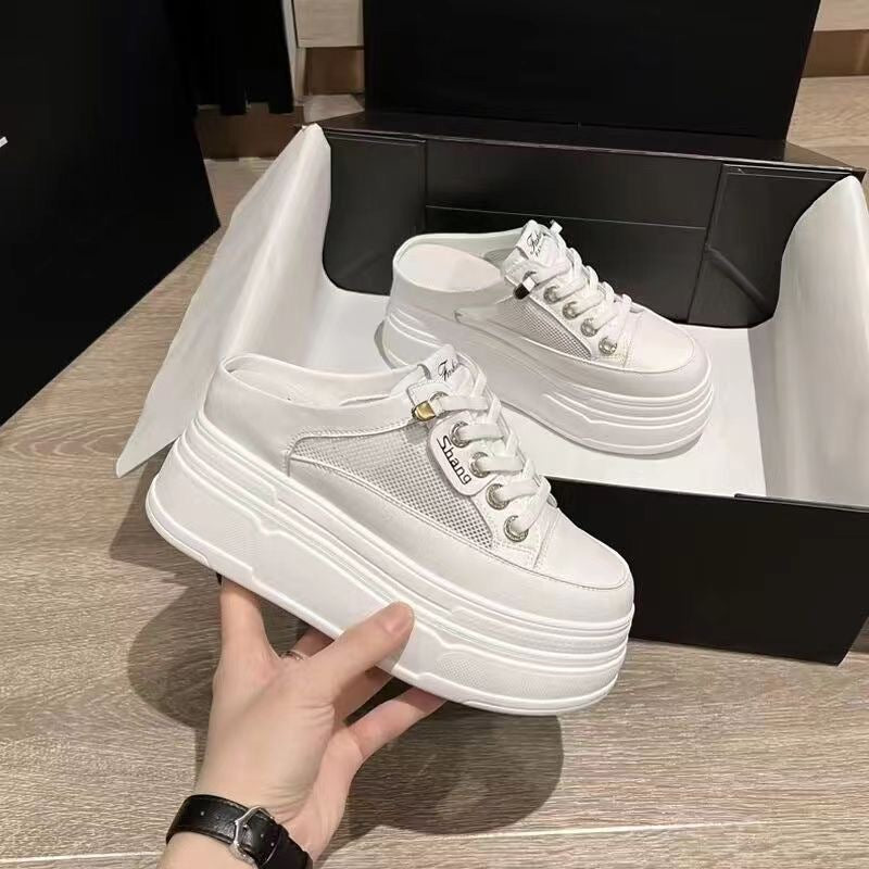 Damen Plateausneaker mit Mesh-Einsätzen EB