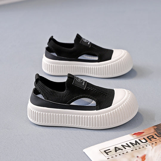 Damen Sneakers mit elastischem Obermaterial und sportlicher Plattform EB