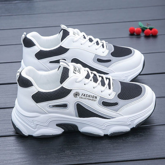Damen Sportliche Freizeitsneaker mit dämpfender Sohle und atmungsaktiver Mesh-Oberfläche EB
