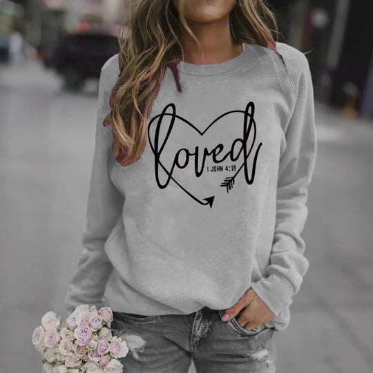 Damen Sweatshirt mit inspirierendem Schriftzug und trendigem Design EB