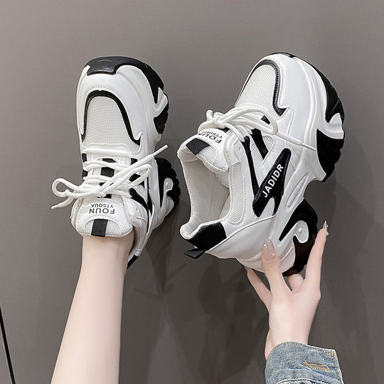 Damen Chunky Sneakers mit modischem Design und extraleichtem Fußbett EB