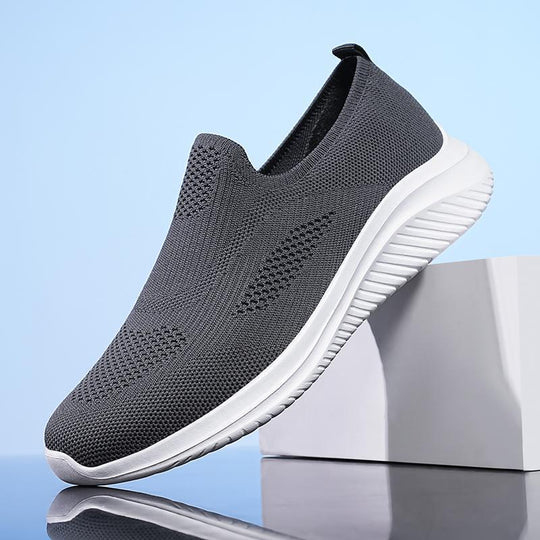 Herren Leichte Slip-On Sport Sneakers mit Atmungsaktivem Strickdesign EB