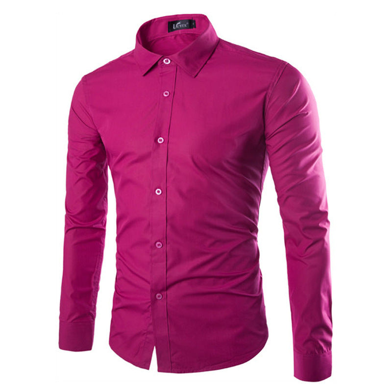 Herren elegante Langarmhemd EB