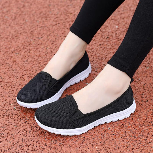 Damen Bequeme und atmungsaktive Slip-On Freizeitschuhe EB