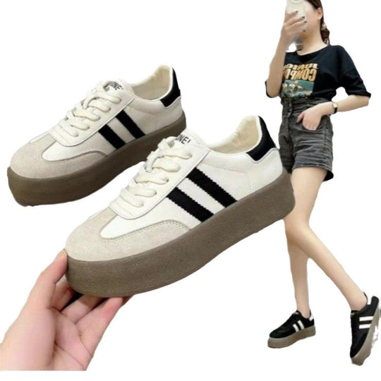 Damen sportliche Sneakers mit rutschfester Sohle und atmungsaktiver Oberflächenstruktur EB