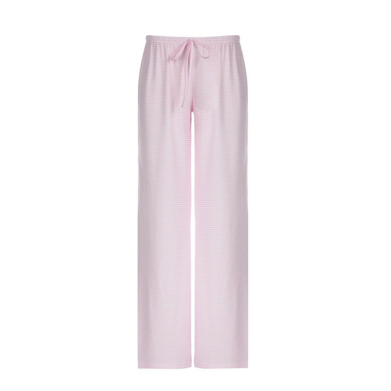Damen nan leichte Jersey Loungehose mit Tunnelzug und weitem Bein EB