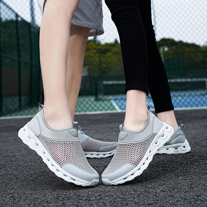 Damen Atmungsaktive Freizeitschuhe mit elastischem Slip-On Design EB