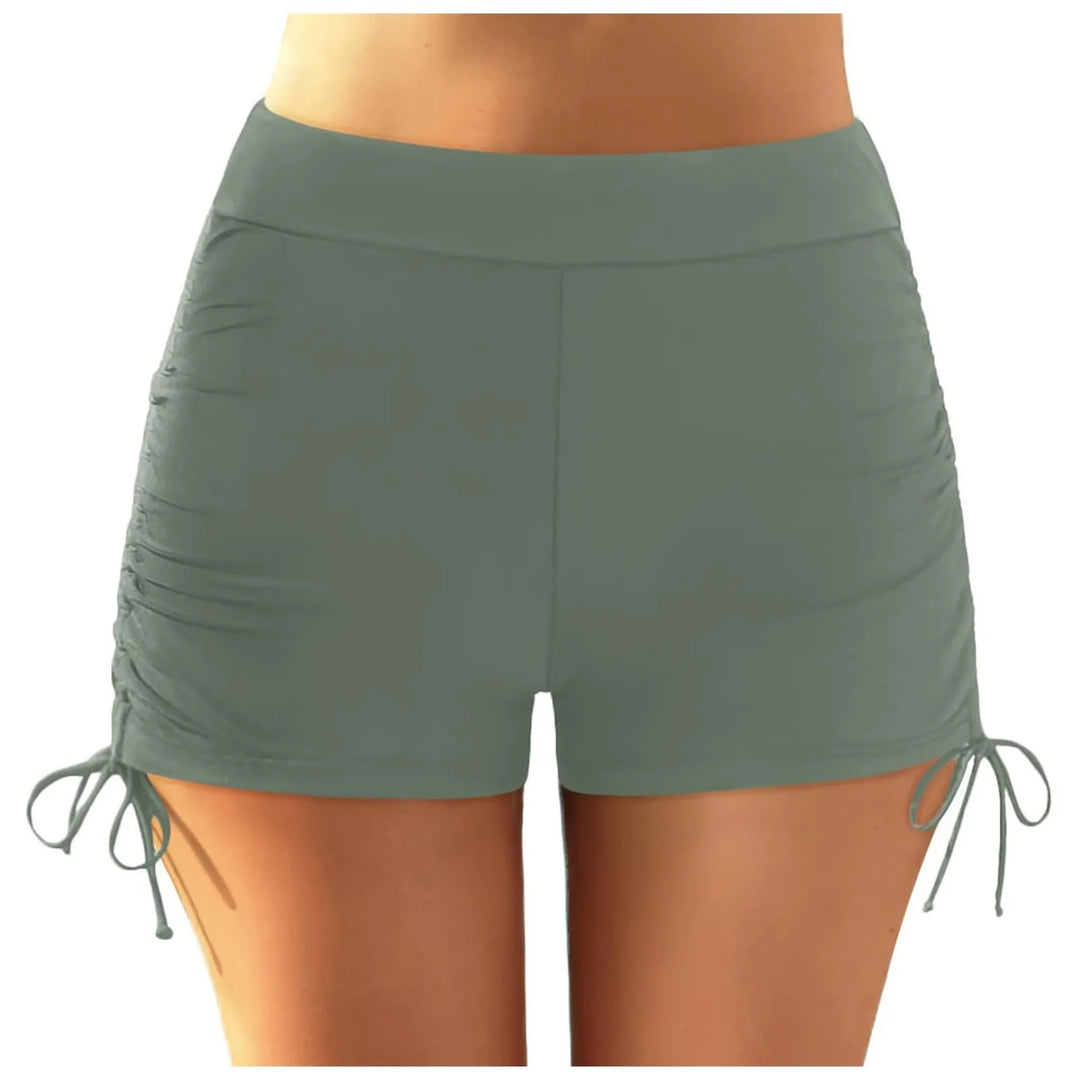 Damen sportliche Badeshorts mit verstellbarem Bund EB