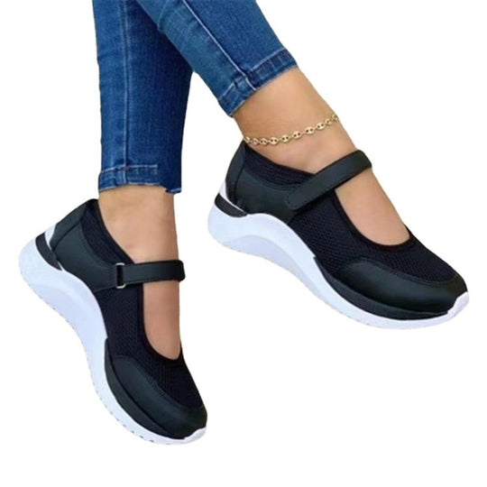 Damen Bequeme Sport-Slipper mit verstellbarem Riemen EB