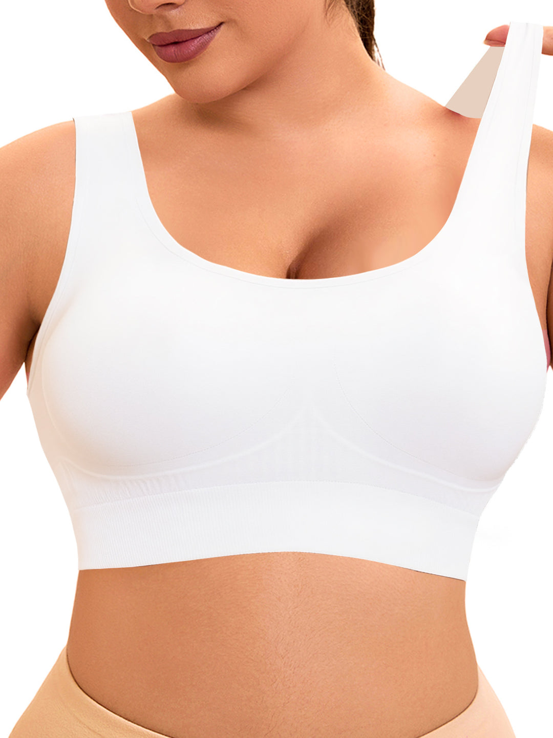 Damen Komfort-BH mit nahtlosem Design und stützendem Unterbrustband EB