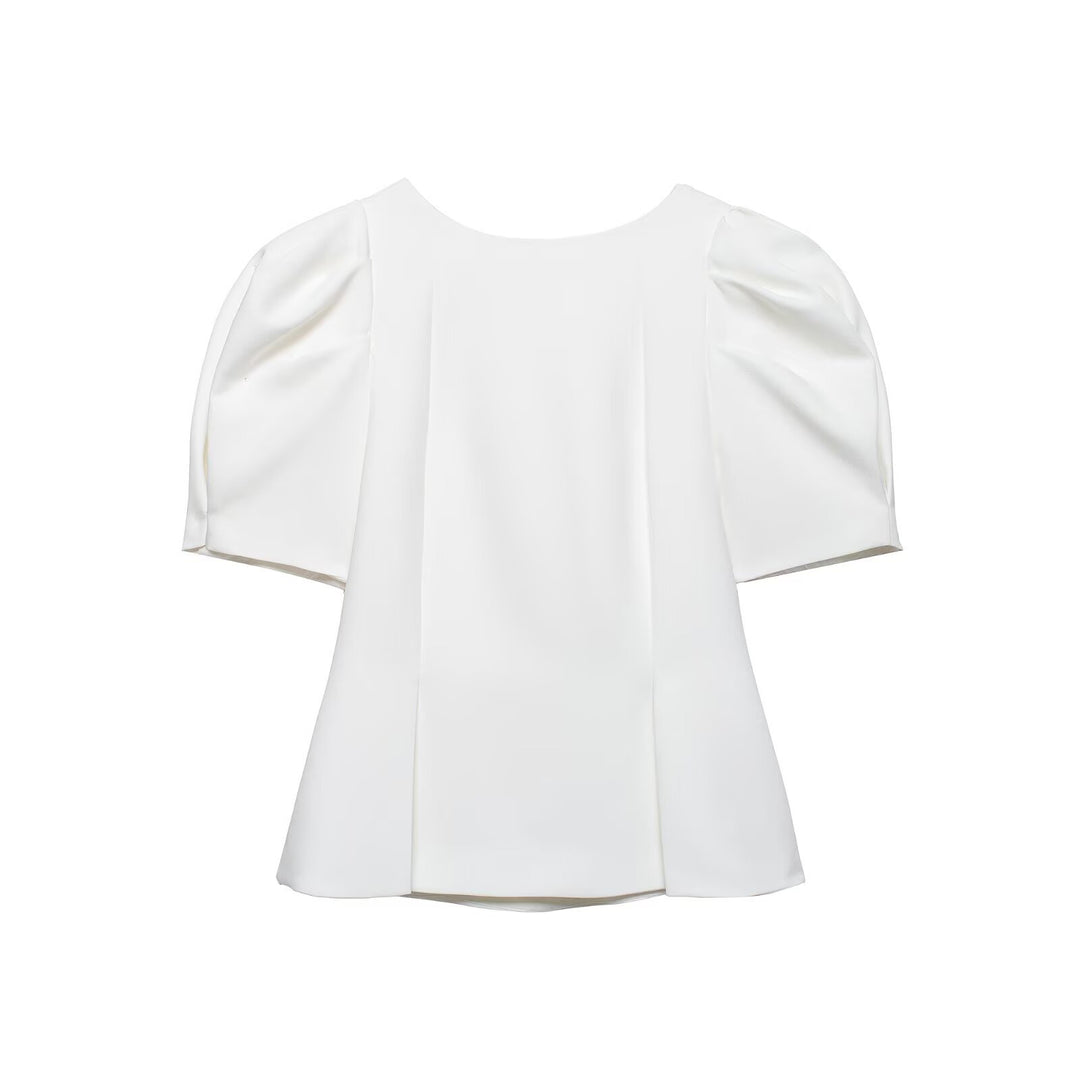 Damenbluse mit Puffärmeln und elegantem Schnitt EB