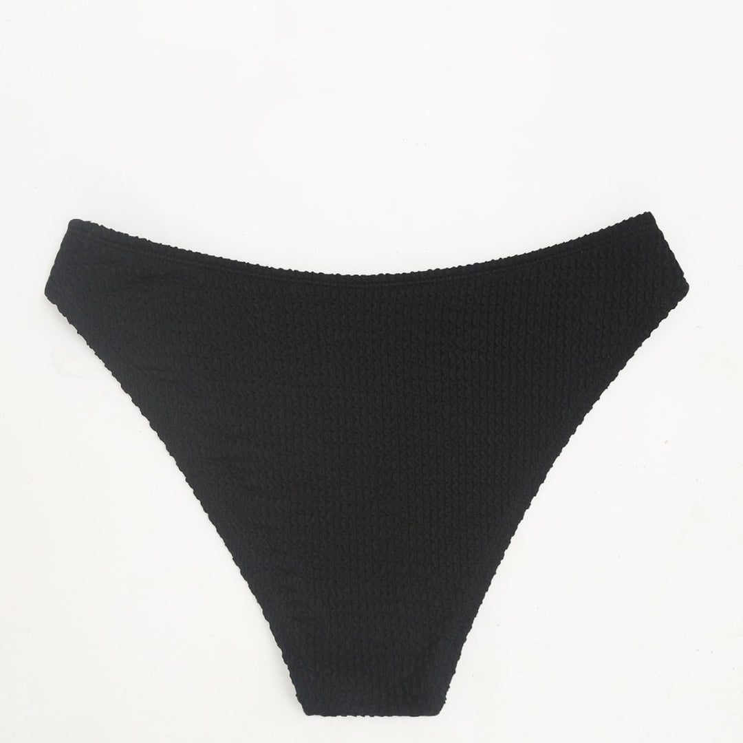 Damen Hochgeschnittene Bikini-Hose mit strukturiertem Design EB