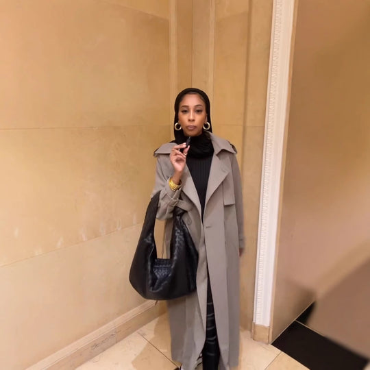 Damen Modischer Oversized Trenchcoat EB