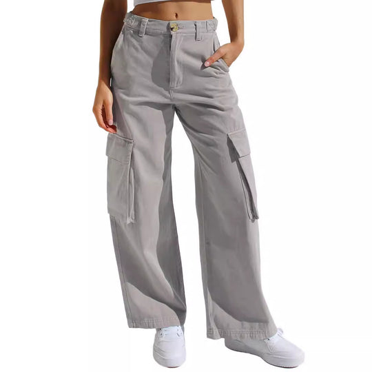 Damen Cargo-Hose mit praktischen Seitentaschen und lässigem Schnitt EB