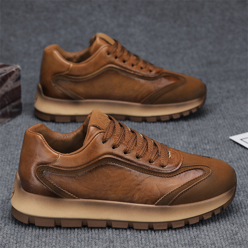 Damen Elegante und bequeme Sneakers mit weichem Leder und dämpfender Sohle EB