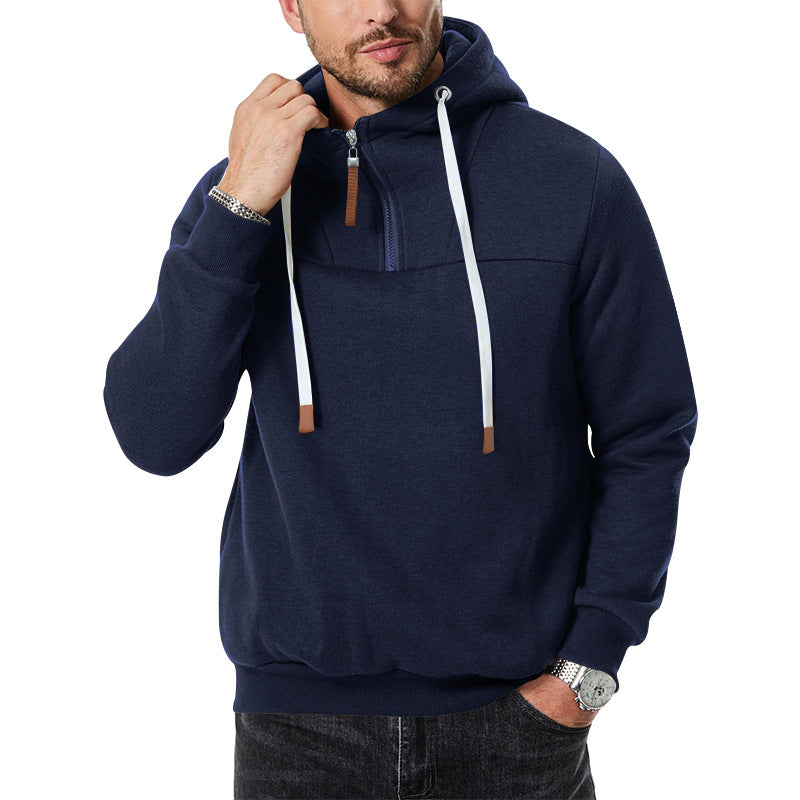Herren Sportlicher Hoodie mit innovativem Reißverschlussdesign EB