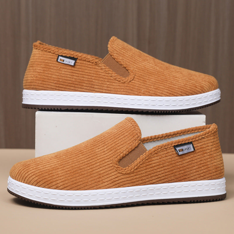 Damen Bequeme Cordstoffslipper EB