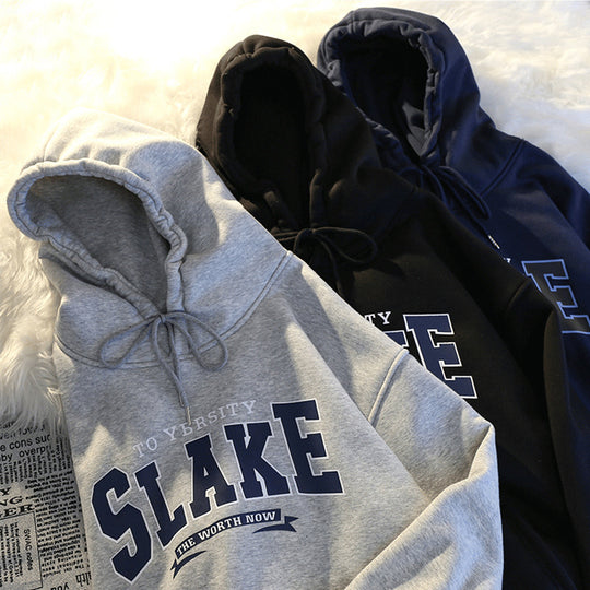 Damen Hoodie mit lässigem Print und Kapuze EB
