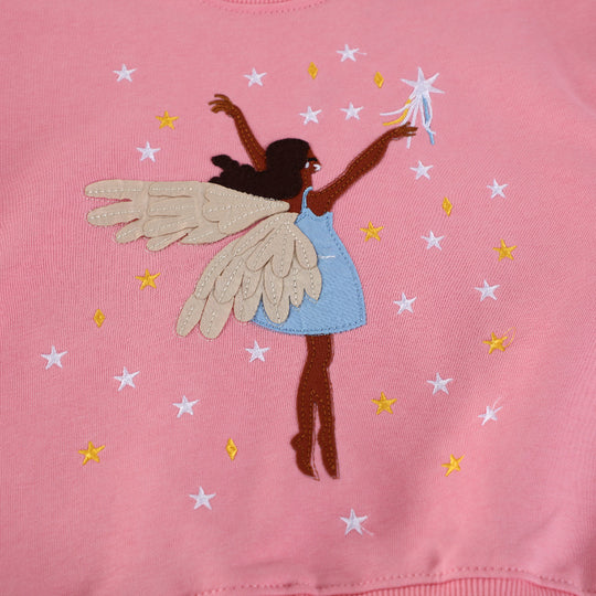 Mädchen Sweatshirt mit zauberhaftem Feen-Design EB