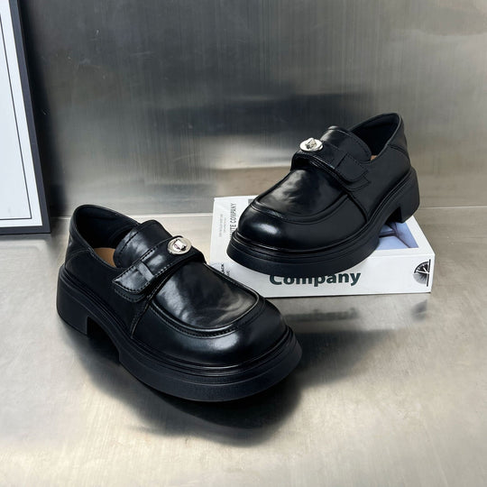 Damen elegante Mokassins mit modischem Schnallenverschluss EB