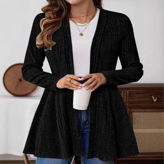 Damen Strickjacke mit lässigem Schnitt und schmeichelndem V-Ausschnitt EB