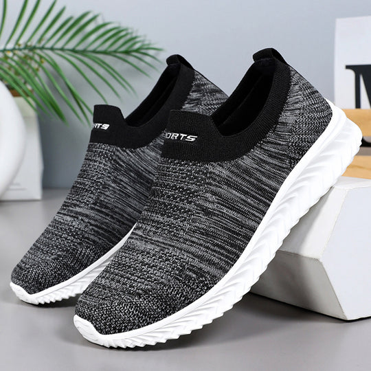Damen Slip-On Sneakers mit atmungsaktivem Strickobermaterial von EB