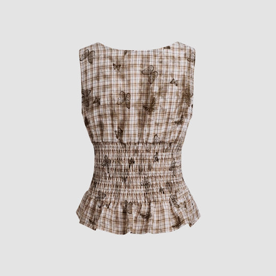 Damen schmeichelhafte Bluse mit floralen Musterungen EB