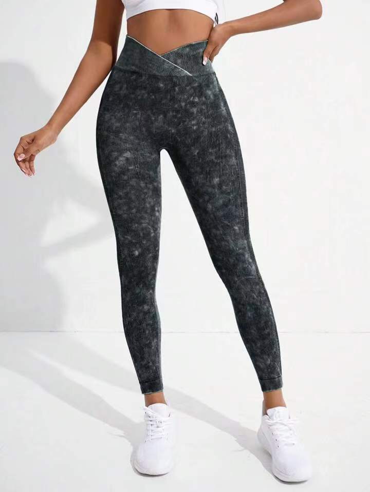 Damen Hochgeschnittene Sportleggings EB