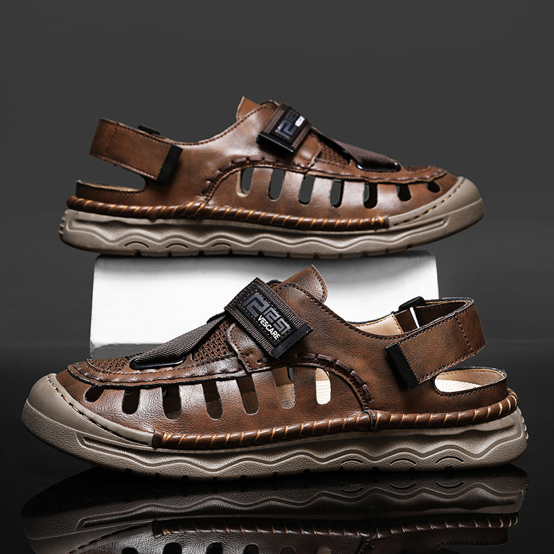 Damen Atmungsaktive Freizeitsandalen mit verstellbarem Klettverschluss und anatomischer Fußbettung EB