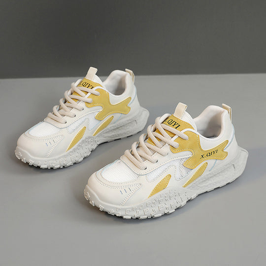 Damen sportliche Sneakers mit atemberaubendem Design und stoßdämpfender Sohle EB