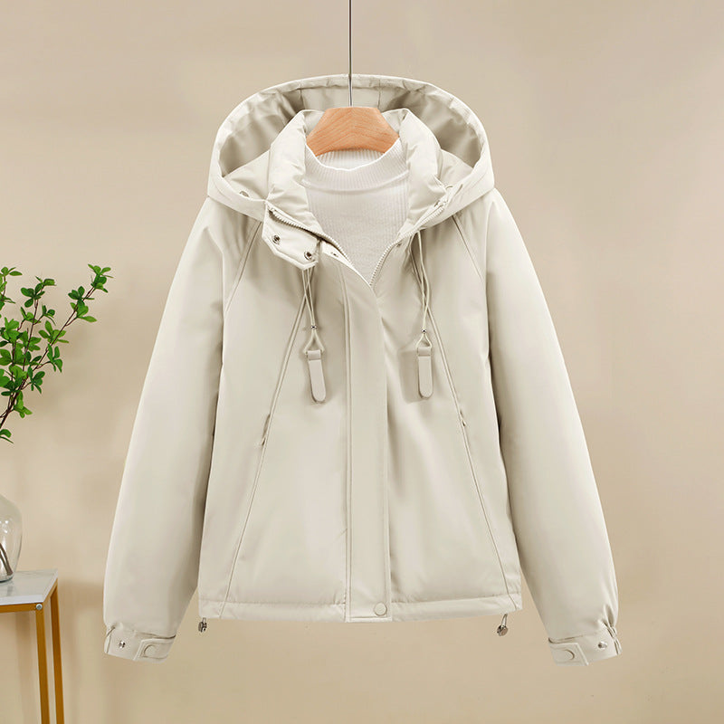 Damen Funktionale Softshelljacke mit verstellbarer Kapuze und hochwertigen Reißverschlüssen EB