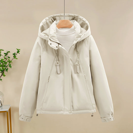 Damen Funktionale Softshelljacke mit verstellbarer Kapuze und hochwertigen Reißverschlüssen EB