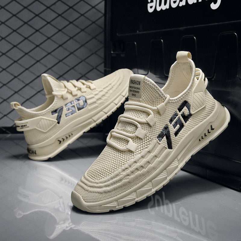 Damen Sportliche Laufsneaker mit atmungsaktiver Mesh-Oberfläche und rutschfester Sohle EB