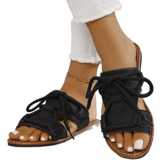 Damen Komfortable Sandalen mit verstellbarem Schnürsystem EB