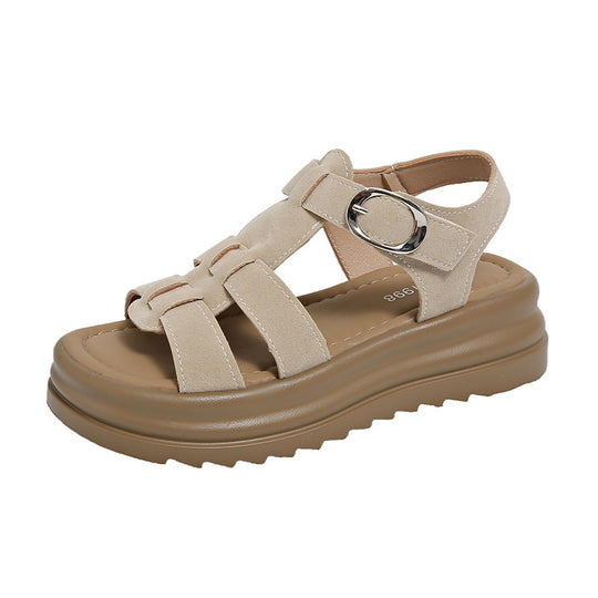 Damen komfortable Sandalen mit stylischem Riemendesign EB