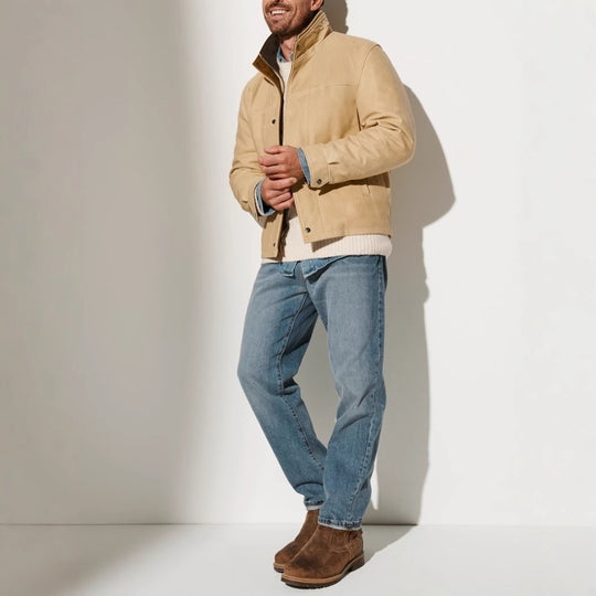 Herren jacke mit zeitlosem Schnitt und praktischem Stehkragen EB
