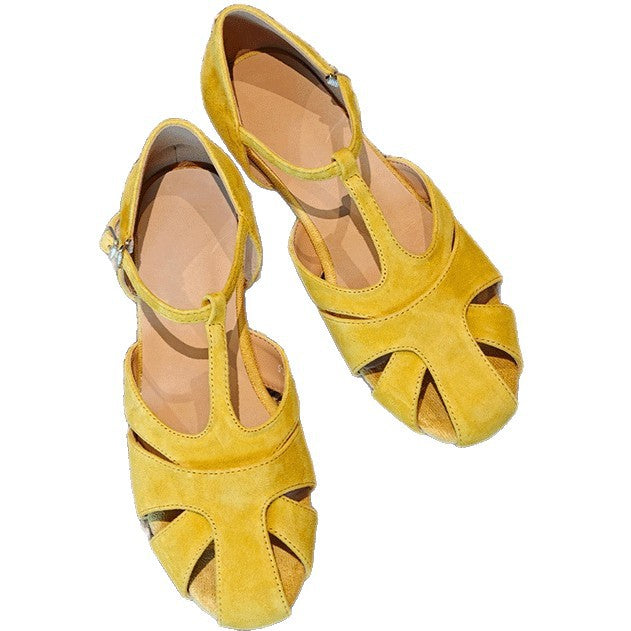 Damen Elegante Sandalen mit geschwungenem Riemchen und funkelndem Metallic-Finish EB