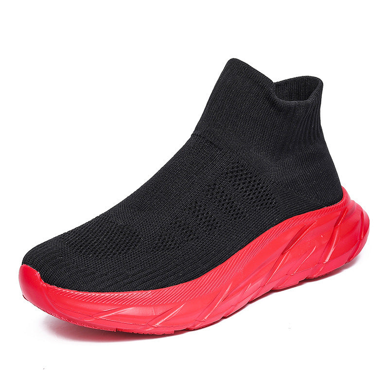 Damen Sportliche Strick-Sneaker mit elastischem Obermaterial und atmungsaktiver Sohle EB