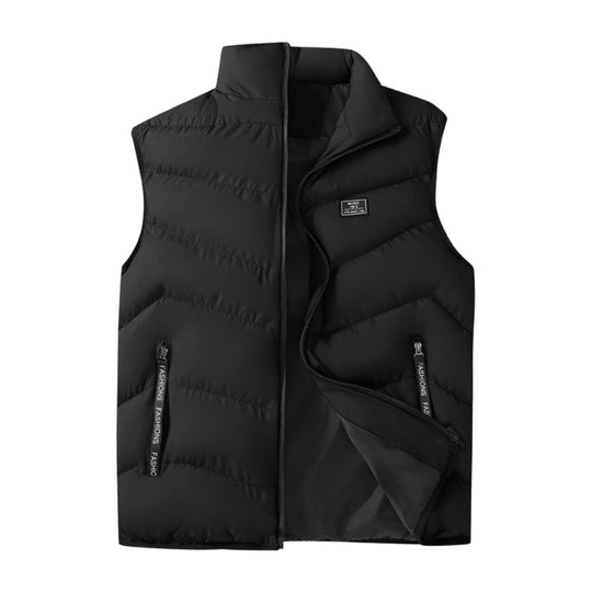 Herren Packbare Microfaser‑Steppweste mit Thermoisolierung, hohem Kragen und sicheren Ziptaschen EB
