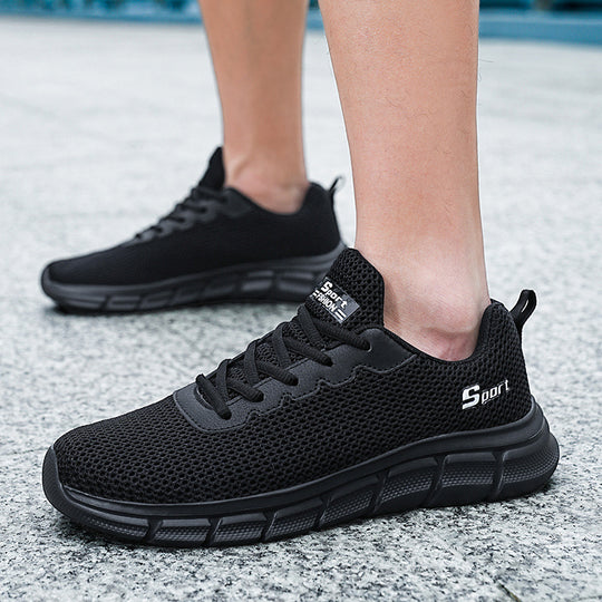 Damen Sportliche atmungsaktive Sneakers mit Stoßdämpfung EB