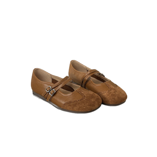 Damen elegante Ballerinas mit dekorativem Riemen und hochwertiger Verarbeitung EB