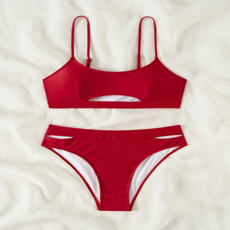 Damen Sportliches Bikini-Set mit Cut-Out-Details EB