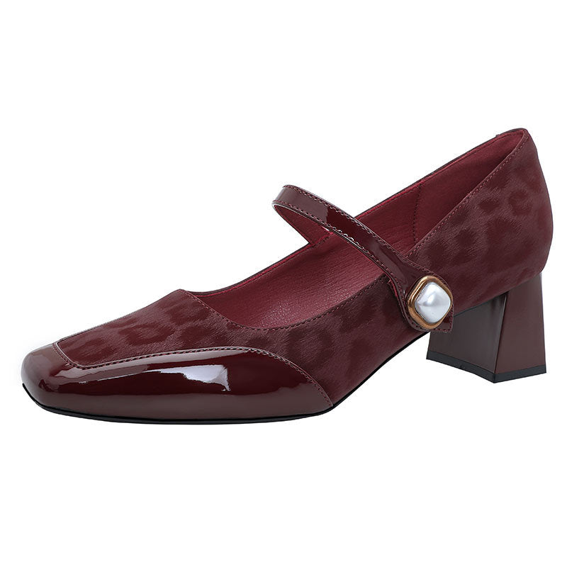 Damen elegante Ballerinas mit besonderem Riemen und dekorativem Detail EB