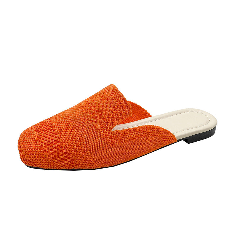 Damen Komfortable Mules aus atmungsaktivem Netzmaterial EB