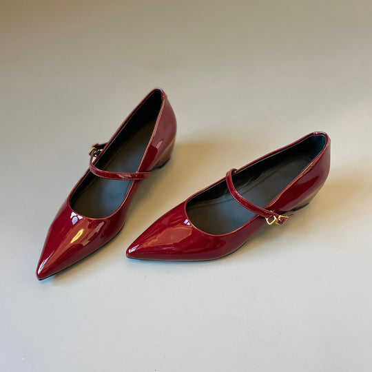 Damen Mary Jane Pumps mit schickem Riemchen EB