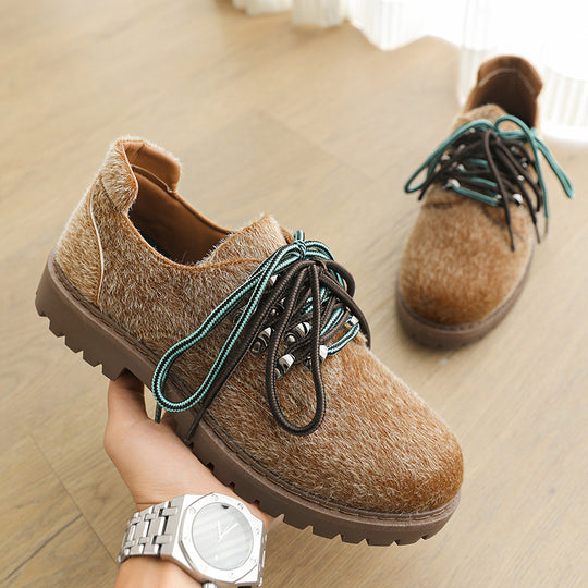 Damen Modische Schnürschuhe mit rutschfester Sohle und stabiler Bauweise EB
